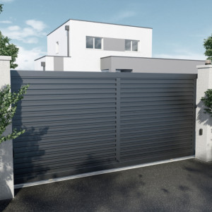 Portail aluminium coulissant - Mastock