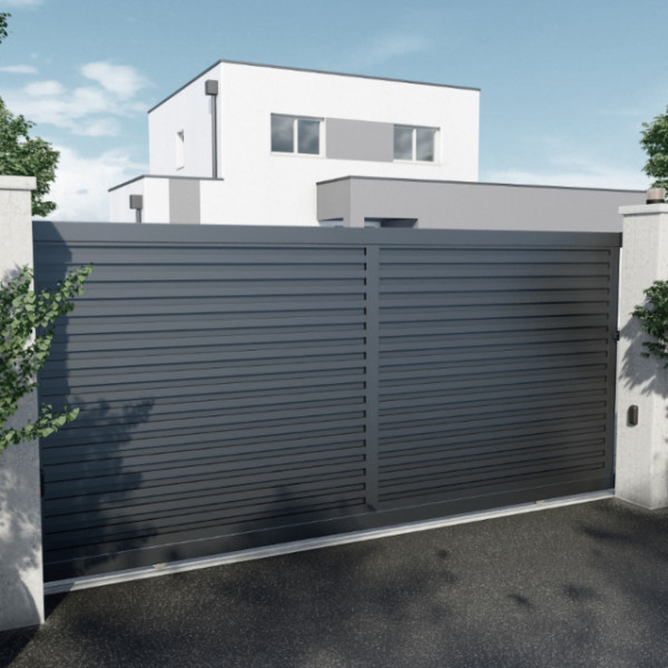 Portail aluminium coulissant - Mastock Portail aluminium coulissant - Mastock