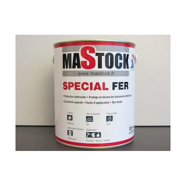 Peinture Fer - 2,5 L - Mastock Peinture Fer - 2,5 L - Mastock