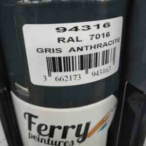 Peinture aérosol gris anthracite RAL 7016 - Mastock