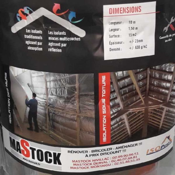 isolant mince aluminium Mastock