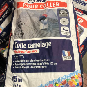 Colle Carrelage 15 Kg pour grands carreaux - Mastock
