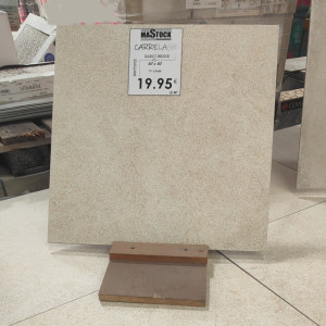 Carrelage Terrasse 60x60cm "Zarci Beige" - Mastock