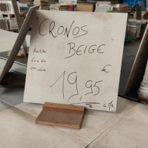 Carrelage intérieur-extérieur 60x60 cm "Cronos Beige" - Mastock