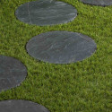 Pas japonais ronds en ardoise naturelle - Mastock