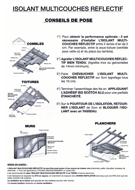 isolant mince aluminium - Mastock